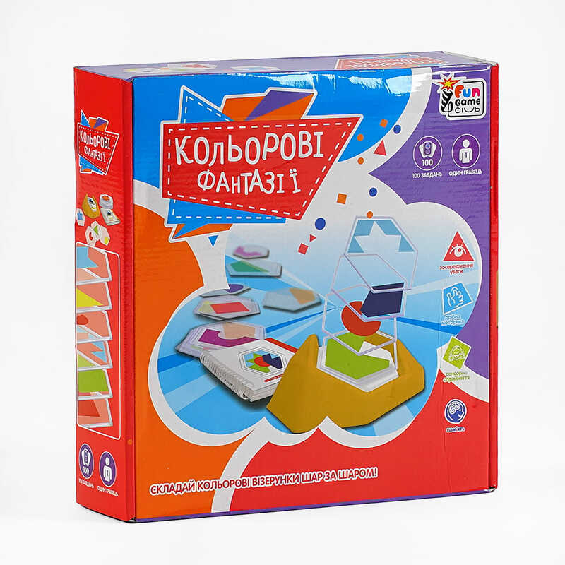 гр Розвиваюча гра UKВ-В 0041 “Кольорові фантазії“ (12) “4FUN Game Club“ в коробці