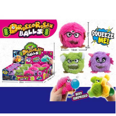 Антистрес BTX 009 (12) ЦІНА ЗА 12 ШТУК В БЛОЦІ, надуває кулю, текстильна, розмір - 10х8х8 см, в коробці