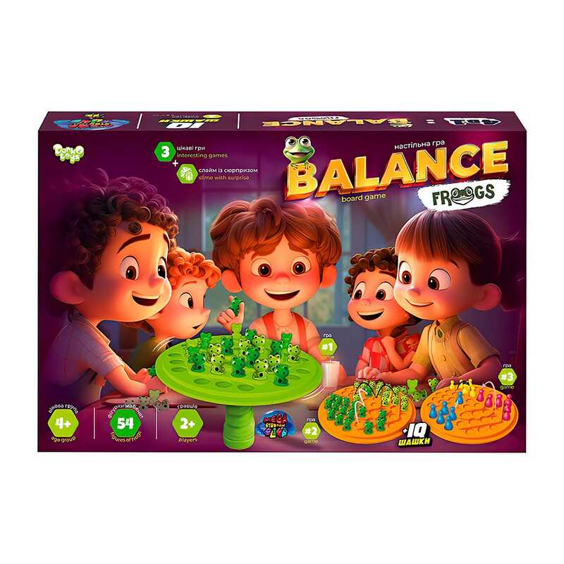 гр Розвиваюча настільна гра “Balance Frogs“ велика BalF-01 (5) “Danko Toys“