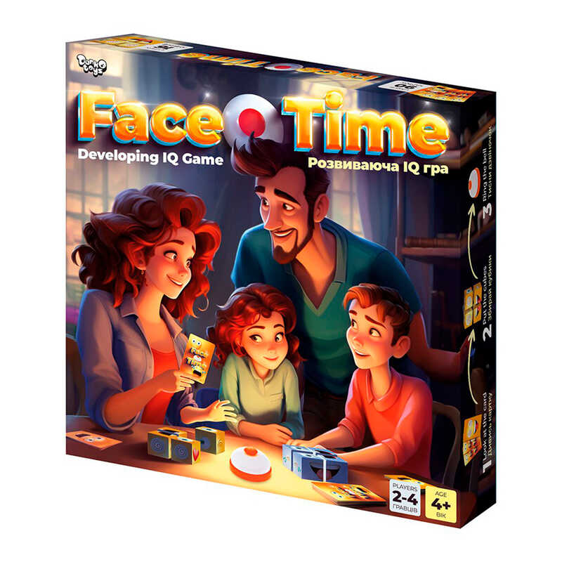 гр Розвиваюча настільна гра “Face Time“ FT-01-01 (10) “Danko Toys“