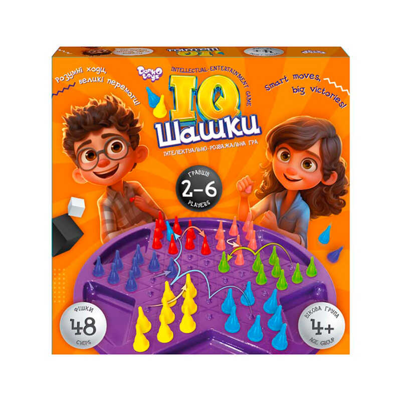 гр Розвиваюча настільна гра “IQ Шашки“ IQCh-01 (10) “Danko Toys“