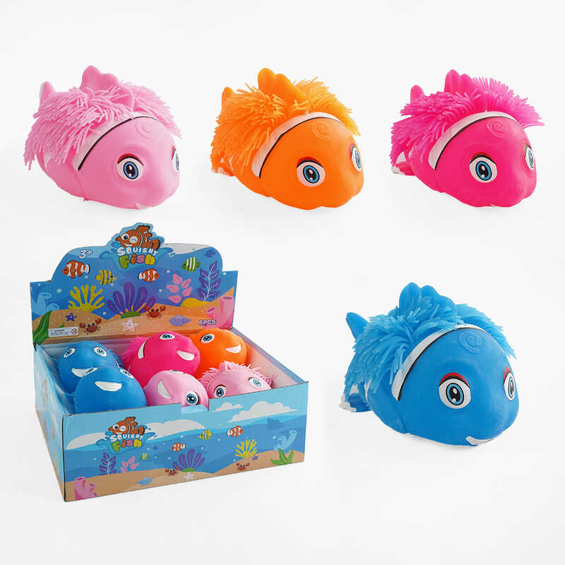 Антистрес C 68683 (8) ЦІНА ЗА 6 ШТУК У БЛОЦІ, “Рибка”, підсвічування, розмір - 24,5х12 см, в коробці Антистрес C 68683 (8) ЦІНА ЗА 6 ШТУК У БЛОЦІ, “Рибка”, підсвічування, розмір - 24,5х12 см, в коробці