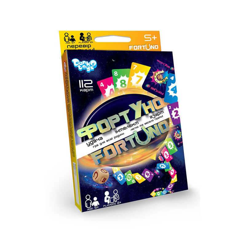 гр Розвиваюча настільна гра “ФортУно“ СЕРЕДНЯ UF-03-01U УКР. (32) “Danko Toys“