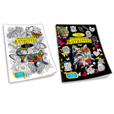 гр Розмальовка “Антистрес“ RA-01-01U,02U (40) “Danko Toys“, магніт, фломастери