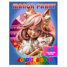 гр Розмальовка 18 кол малюнків “Manga Party“ 9789655322941 (50) “Jumbi“, 18 сторінок, папір
