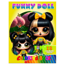 гр Розмальовка 18 кольорових малюнків “Funny Doll“ 9789655322873 (50) “Jumbi“