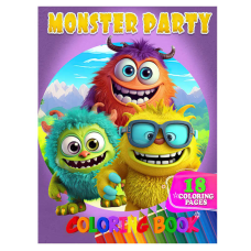 гр Розмальовка 18 кольорових малюнків “Monster Party“ 9789655322880 (50) “Jumbi“