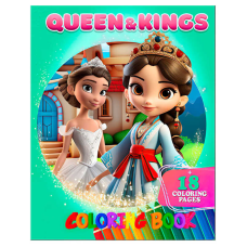 гр Розмальовка 18 кольорових малюнків “QueenKings“ 9789655322842 (50) “Jumbi“