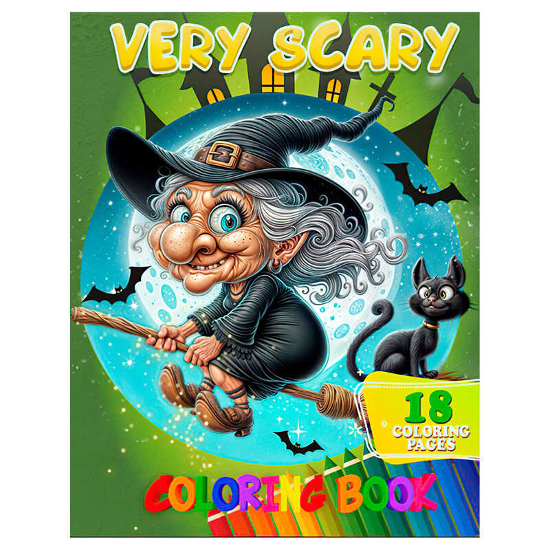 гр Розмальовка 18 кольорових малюнків “Very Scary“ 9789655322866 (50) “Jumbi“
