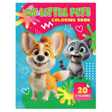 гр Розмальовка 20 наліпок А4: My Little Pets 9789655323160 (50) “Jumbi“