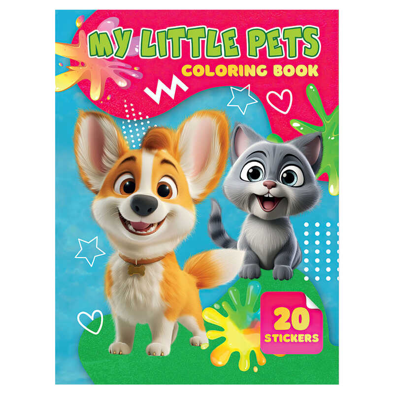 гр Розмальовка 20 наліпок А4: My Little Pets 9789655323160 (50) “Jumbi“ гр Розмальовка 20 наліпок А4: My Little Pets 9789655323160 (50) “Jumbi“