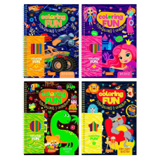 гр Розмальовка з олівцями “COLORING FUN“ НТ-39 (8) “Апельсин“, 6 олівців