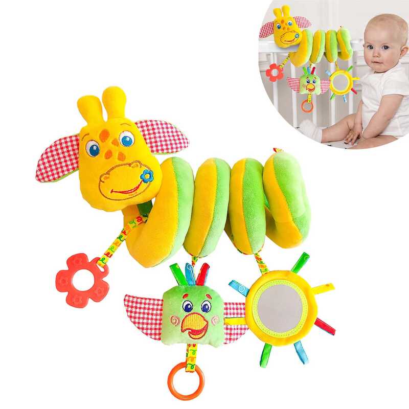 гр Розтяжка-спіраль МС 110208-01 Зоо (5) “Масік“  Жираф, пискавка, 3 підвіски, у пакеті