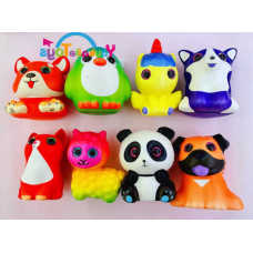 Антистрес-сквіш C 68908 (300) ЦІНА ЗА 1 ШТУКУ, пластикові очі, в пакеті, ВИДАЄТЬСЯ МІКС ВИДІВ