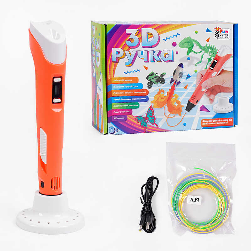гр Ручка 3D 53184 (12/2) “4FUN Game Club“, USB-кабель живлення, в коробці