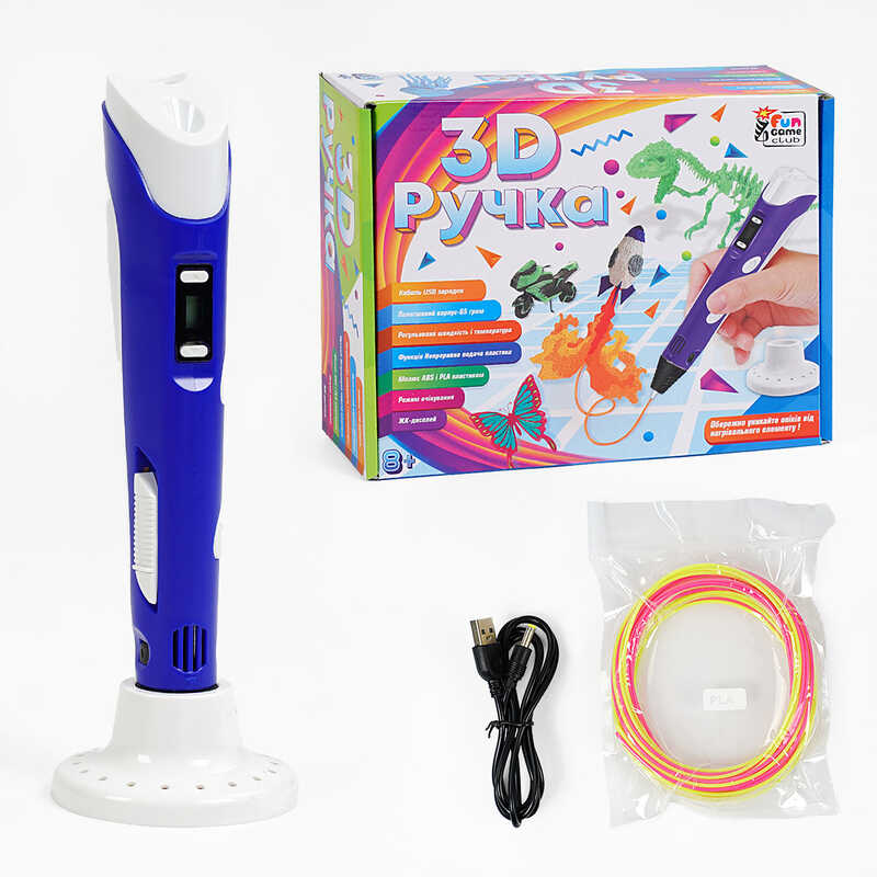 гр Ручка 3D 76820 (12/2) “4FUN Game Club“, USB-кабель живлення, в коробці