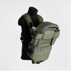 гр Рюкзак-кенгуру №8 - 1616 (1) лежачи, колір хакі, для дітей з двомісячного віку