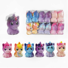 Антистрес-сквіш C 70624 (50) ЦІНА ЗА 12 ШТУК В УПАКОВЦІ, “Єдиноріжка“, ароматизований, в пакеті