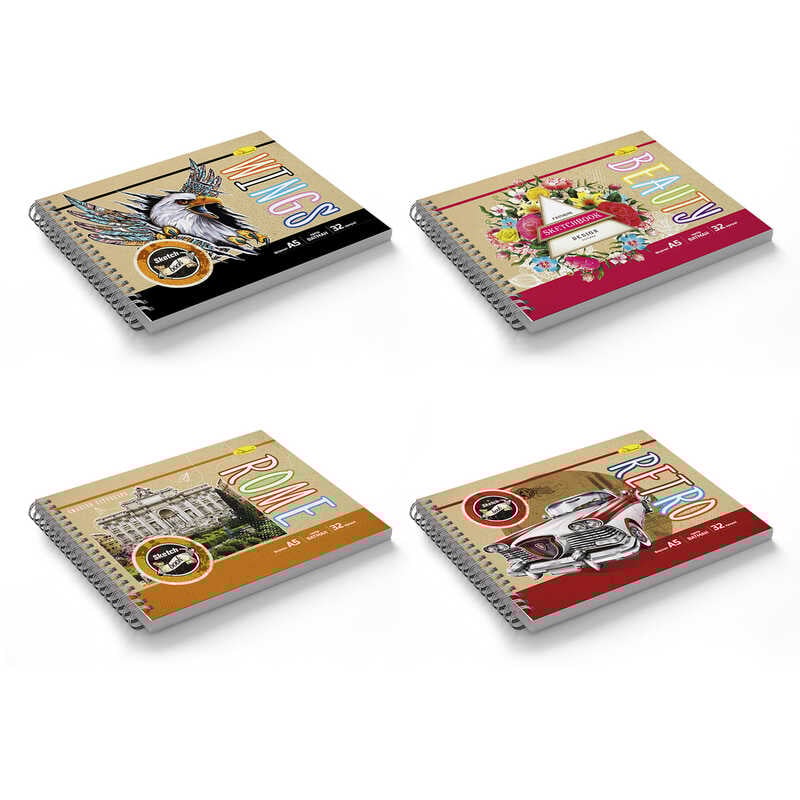 гр Скетч-бук “Крафт“ СБК-А5-32 (16) 32арк А5 “Апельсин“ ВИДАЄТЬСЯ МІКС ВИДІВ