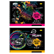 гр Скетч-бук BLACK 24арк А4 АП-0201 (16) “Апельсин“