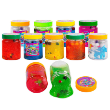 гр Слайм з іграшкою 61405 (36) “Пані Булька“, ЦІНА ЗА 1 ШТ, 6 кольорів, велика банка, 200 г, помпони, ароматизований, МІКС ВИДІВ