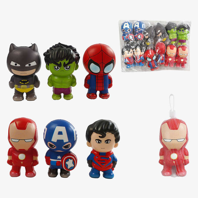 Антистрес-сквіш C 70633 (50) ЦІНА ЗА 12 ШТУК В УПАКОВЦІ, “Герой“, ароматизований, в пакеті