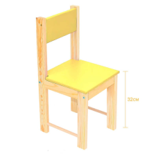 гр Стільчик №32 колір жовтий (1) 23323 “Ігруша“