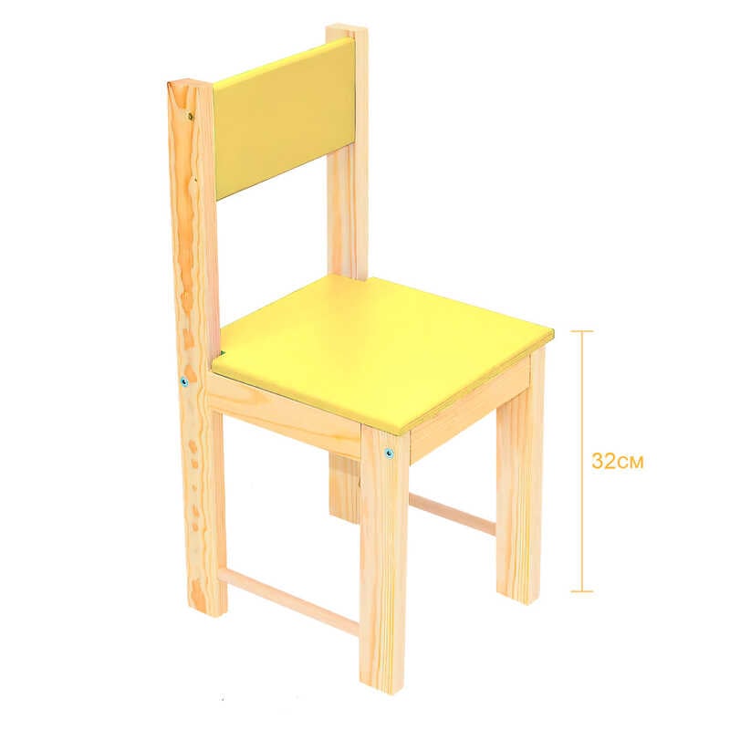гр Стільчик №32 колір жовтий (1) 23323 “Ігруша“