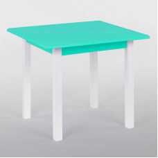 гр Столик 60 * 60 колір салатовий, квадратний (1) висота 52 см, вага 7 кг, “Ігруша“
