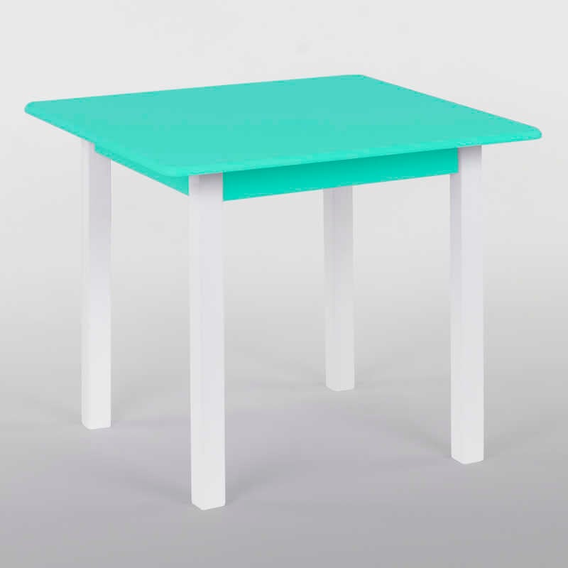 гр Столик 60 * 60 колір салатовий, квадратний (1) висота 52 см, вага 7 кг, “Ігруша“