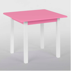 гр Столик 60*60 колір рожевий, квадратний (1) висота 52 см, вага 7 кг, “Ігруша“