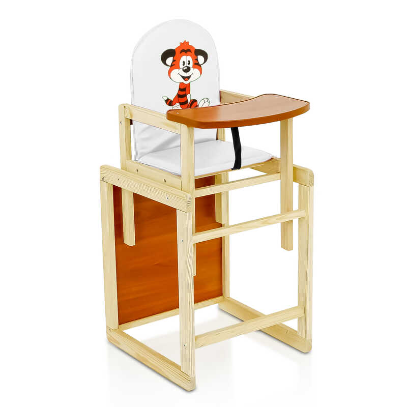 гр Стільчик / шкірзам / №2013 - “Тигр“ - колір БІЛИЙ (1) ТМ “Мася“