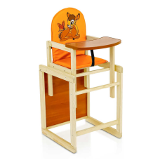 гр Стільчик / шкірзам / №2045 - “Оленятко Бембі“ - колір ПОМАРАНЧЕВИЙ (1) ТМ “Мася“