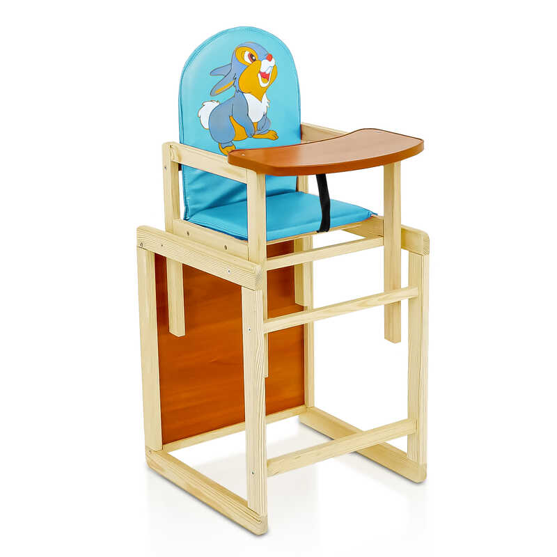 гр Стільчик / шкірзам / №2051 - “Сірий зайчик“ - колір БЛАКИТНИЙ (1) ТМ “Мася“