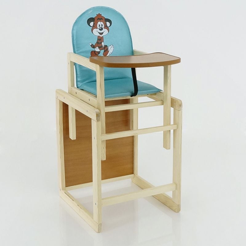 гр Стільчик /шкірзам/№2053 - “Тигр“ - колір БЛАКИТНИЙ (1) ТМ “Мася“