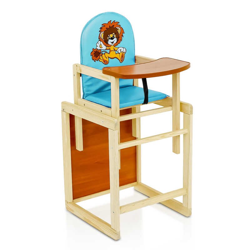 гр Стільчик/шкірзам/№2054 - “Лев“ - колір БЛАКИТНИЙ (1) ТМ “Мася“