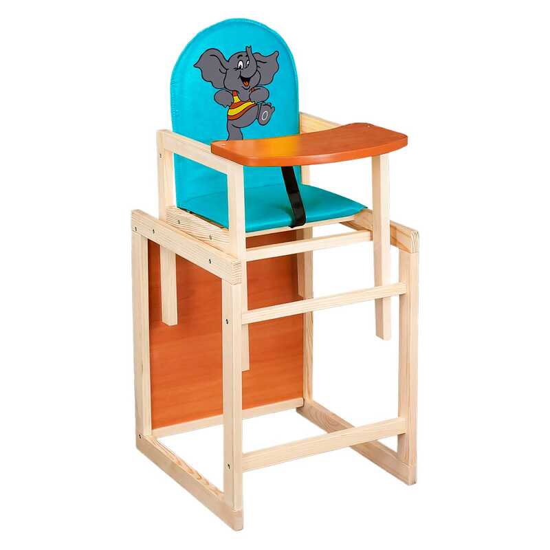 гр Стільчик / шкірзам / №2056 - “Слоник“ - колір БЛАКИТНИЙ (1) ТМ “Мася“