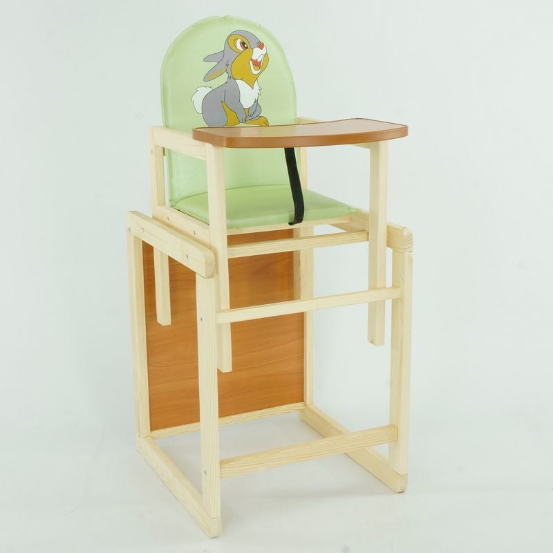 гр Стільчик / шкірзам / №2061 - “Сірий зайчик“ - колір САЛАТОВИЙ (1) ТМ “Мася“