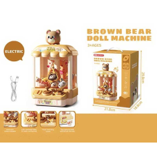 Ігровий автомат 668-120 (24) мелодія, звукові ефекти, підсвічування, працює від батарейок та від мережі, регулювання гучності, механічний важіль, USB-кабель, м“які іграшки, муляжі монет, в коробці