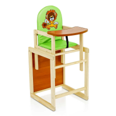 гр Стільчик /шкірзам/ №2064 - “Лев“ - колір САЛАТОВИЙ (1) ТМ “Мася“