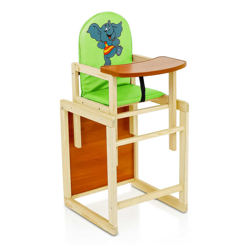 гр Стільчик /шкірзам/№2066 - “Слоник“ - колір САЛАТОВИЙ (1) ТМ “Мася“