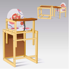 гр Стільчик великий №1210 “Червоні квіти абстракція“ (1) ТМ “Мася“