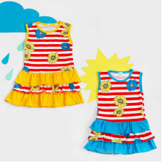 гр СФ-62 “1“ /р.128/ / смужка червона / Сарафан для дівчинки