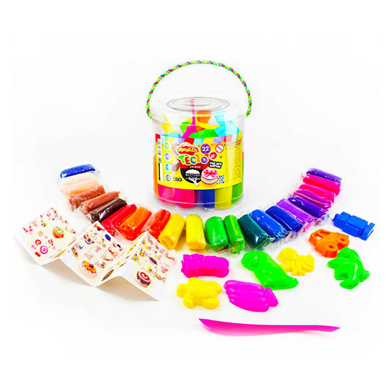 гр Тісто для ліплення “Master Do“ TMD-01-04 УКР. (8) “Danko Toys“, туба 22 кольори, формочки для ліплення