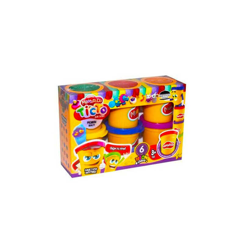 гр Тісто для ліплення “Master Do“ TMDB-01-01U УКР. (8) “Danko Toys“, 6 банок*50 г гр Тісто для ліплення “Master Do“ TMDB-01-01U УКР. (8) “Danko Toys“, 6 банок*50 г
