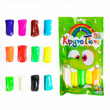 гр Тісто для ліплення “Круто Тісто“ 67579 (25) “4FUN Game club“, 12 кольорів, у пакеті 