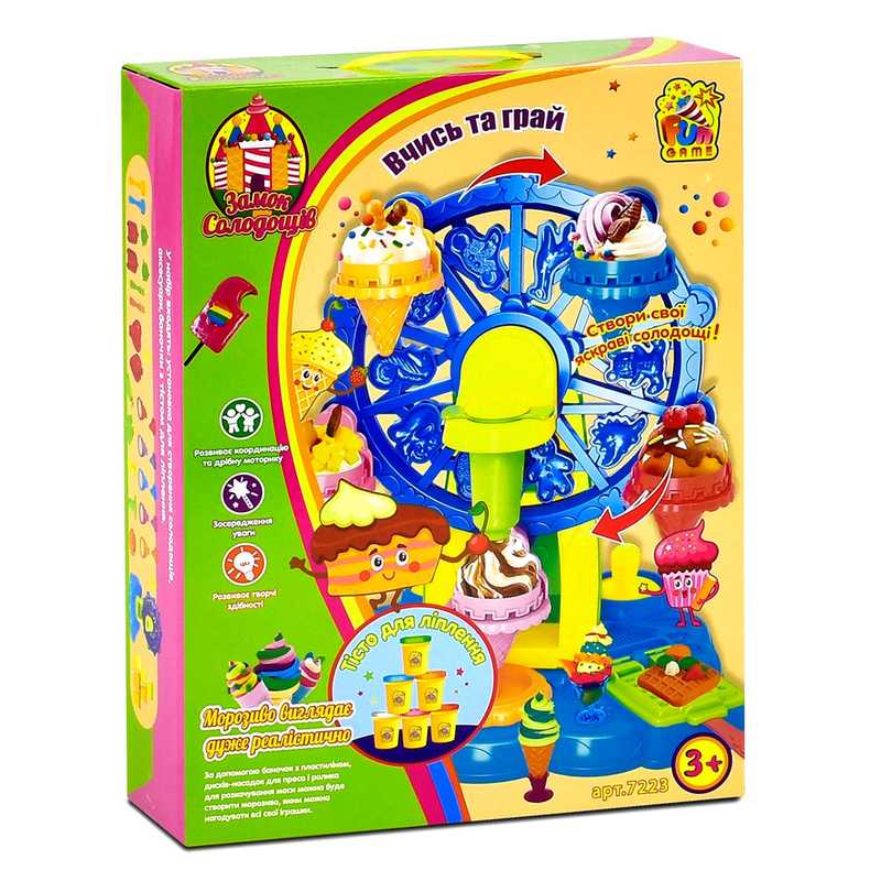 гр Тісто для ліплення 7223 (12) “4FUN Game Club“, “Замок солодощів“, в коробці гр Тісто для ліплення 7223 (12) “4FUN Game Club“, “Замок солодощів“, в коробці