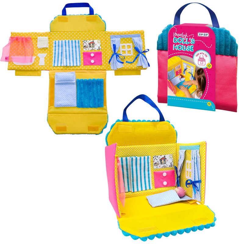 гр Текстильний будиночок для ляльки «Блакитний» RZ5001-02 (8) “Vladi Toys“