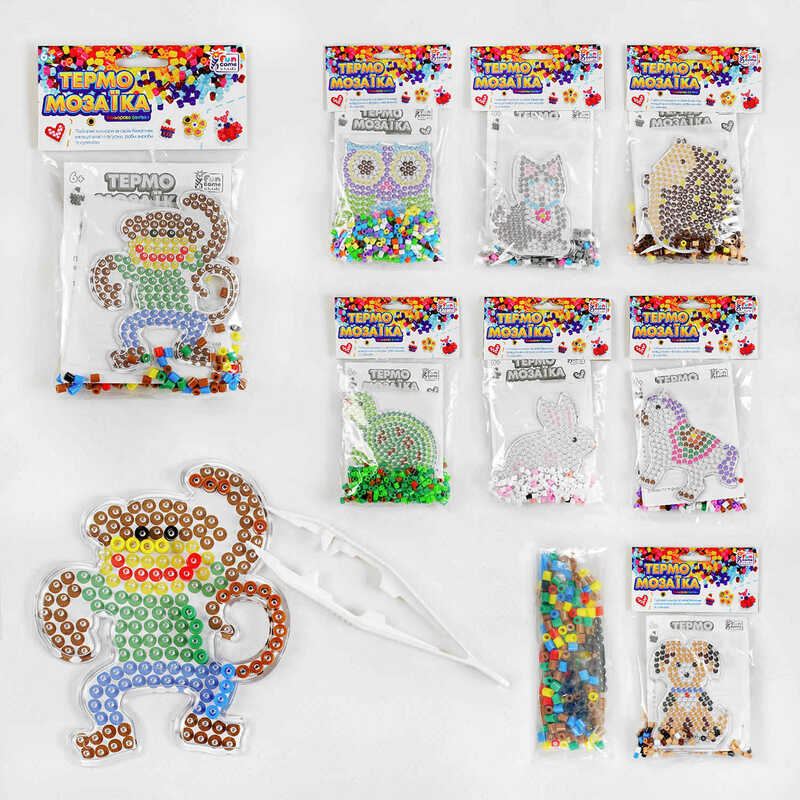 гр Термомозаїка 98340 (120/2) “4FUN Game Club“, 8 видів, ВИДАЄТЬСЯ ТІЛЬКИ МІКС ВИДІВ 