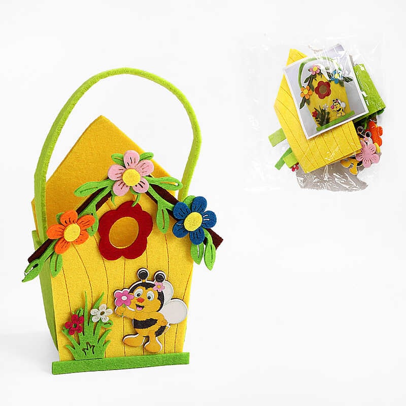 Аплікація з фетру С 22715 (300) деталі для кошика, в пакеті Аплікація з фетру С 22715 (300) деталі для кошика, в пакеті